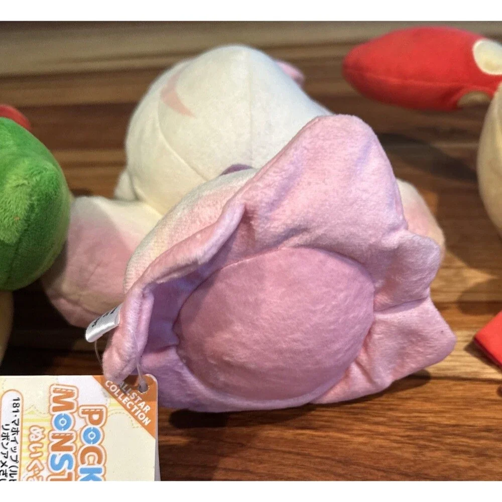 Sanei Pokemon All Star Collection Bellossom Plusle Alcremie Ruby Ribbon Plush